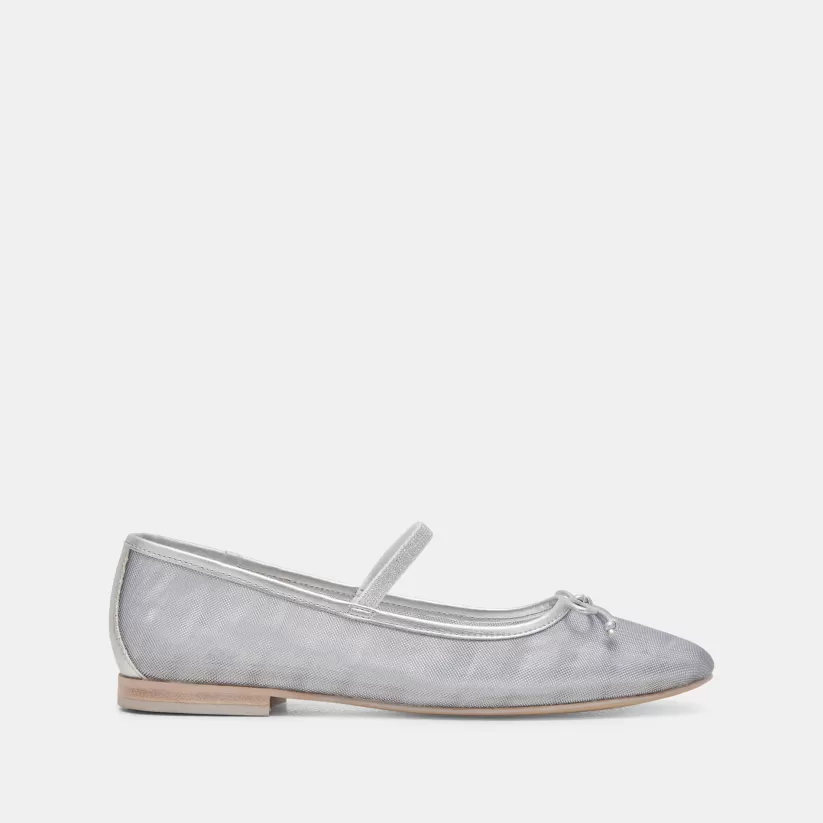 Mary Janes | Ballet Flats | Dolce Vita CADEL BALLET FLATS SILVER MESH SILVERMESH