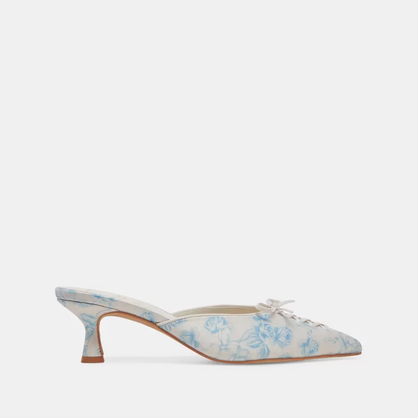 Wide Widths | Heels | Dolce Vita CAMILE WIDE HEELS BLUE FLORAL FABRIC BLUEFLORALFABRIC