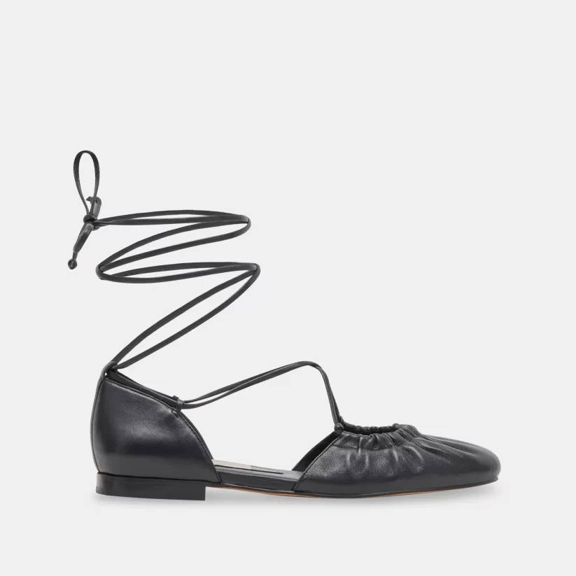 Ballet Flats | Flats & Loafers | Dolce Vita CANCUN BALLET FLATS BLACK LEATHER BLACKLEATHER