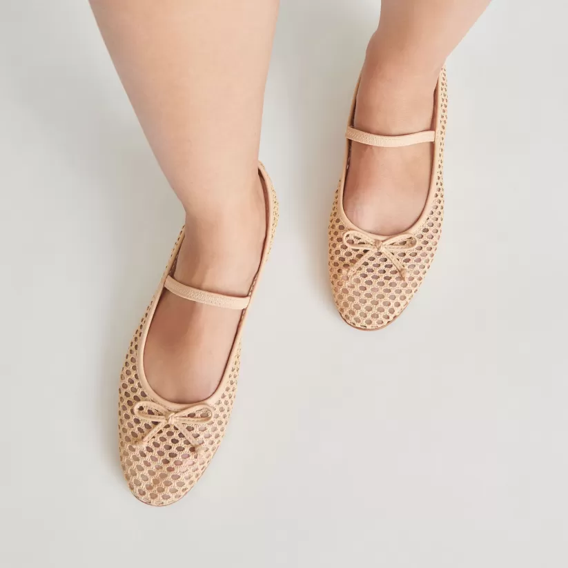 Mary Janes | Ballet Flats | Dolce Vita CARIN RAFFIA BALLET FLATS LT NATURAL RAFFIA LTNATURALRAFFIA