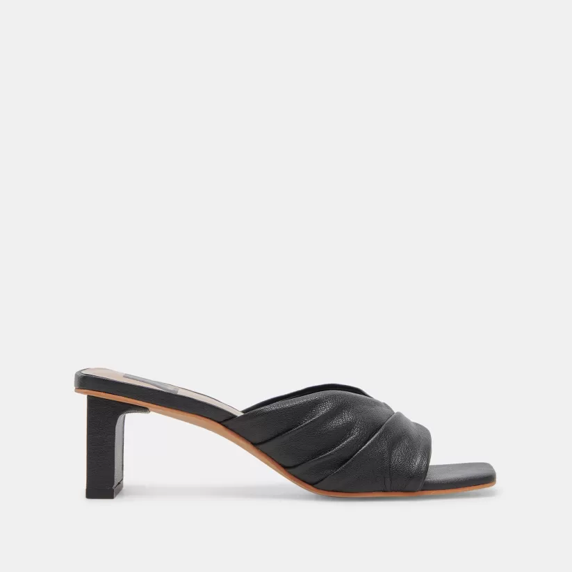 Sandals | Heels | Dolce Vita CARLAN HEELS BLACK LEATHER BLACKLEATHER