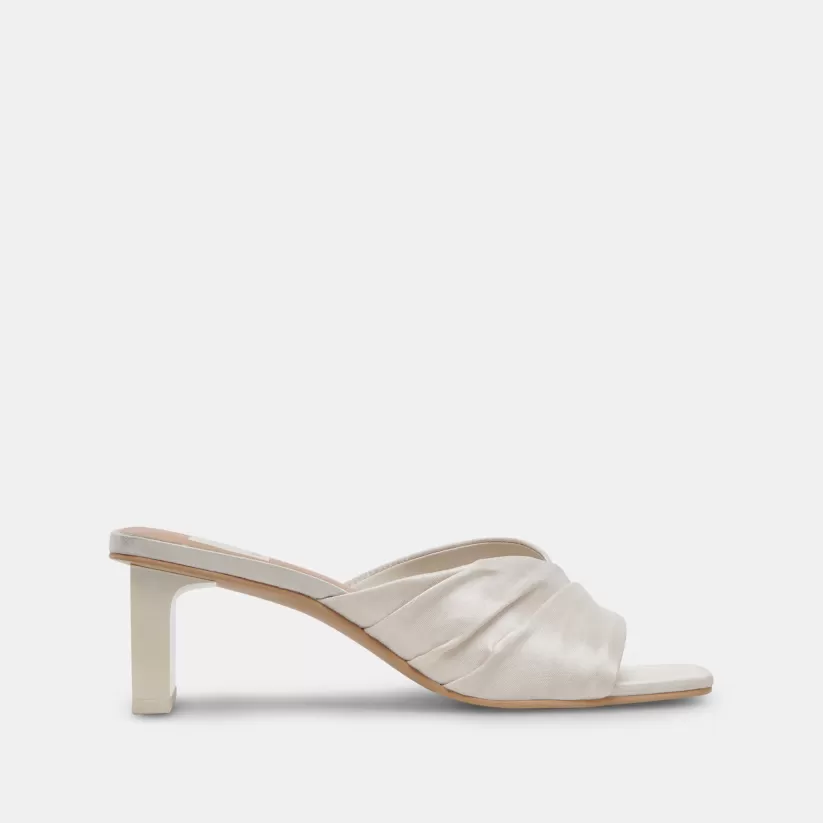 Sandals | Heels | Dolce Vita CARLAN HEELS OFF WHITE SILK OFFWHITESILK