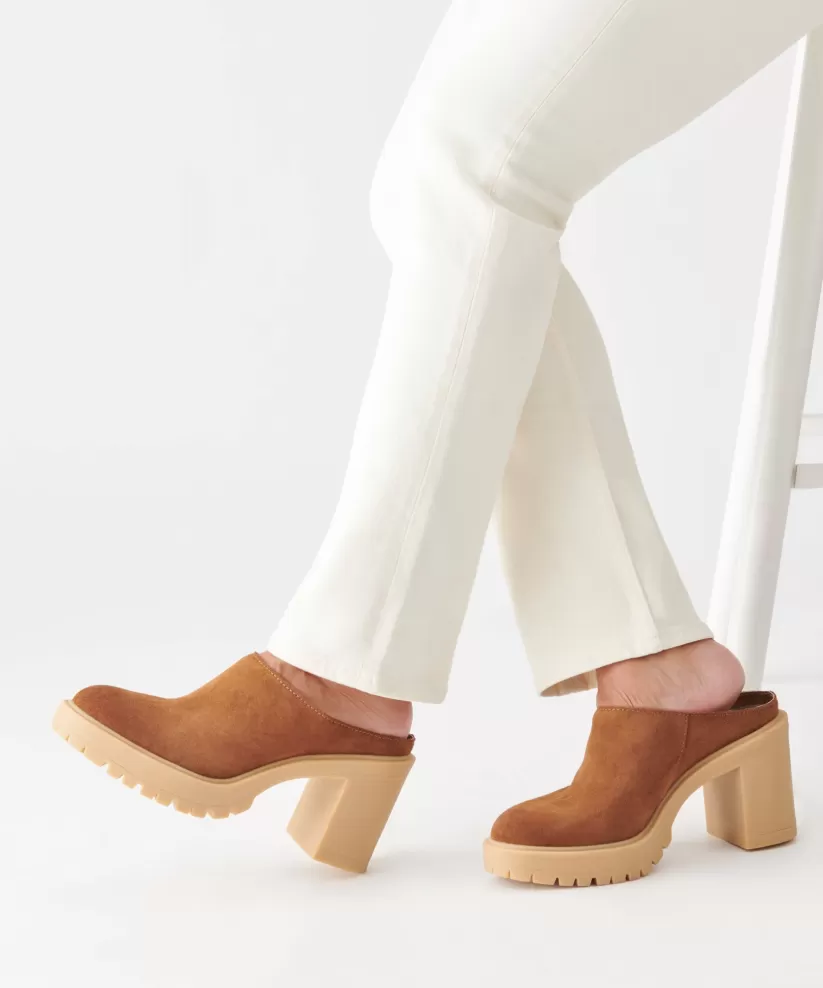 Mules & Clogs | Heels | Dolce Vita CARRY HEELS CAMEL SUEDE CAMELSUEDE