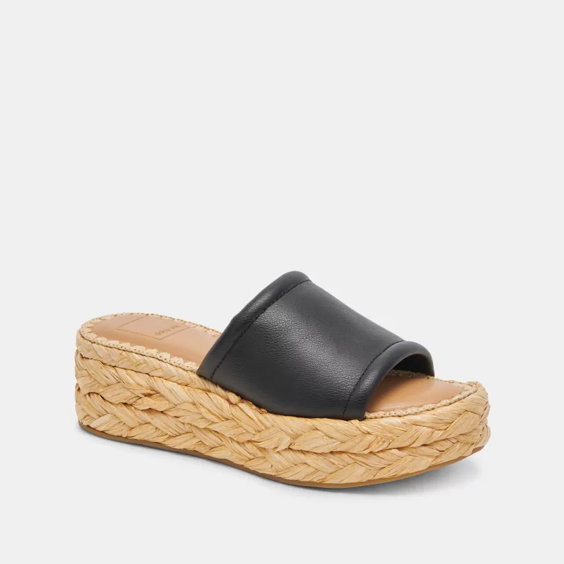 Sandals | Dolce Vita CHAVI SANDALS BLACK LEATHER BLACKLEATHER