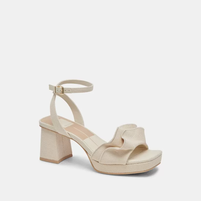Sandals | Heels | Dolce Vita CHEER HEELS IVORY RAFFIA IVORYRAFFIA