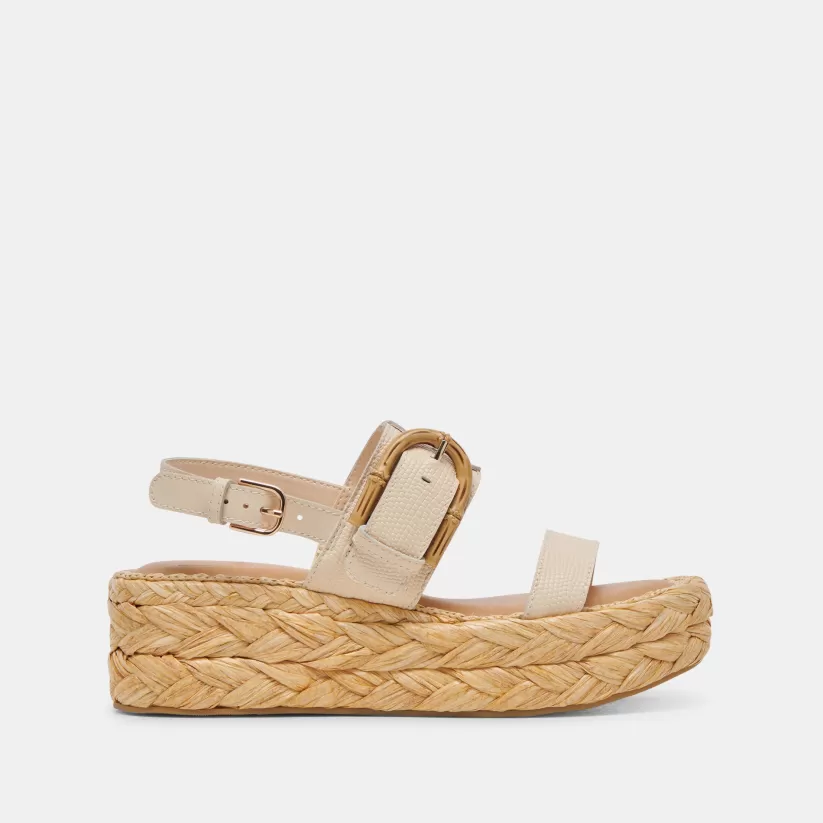 Sandals | Dolce Vita CHERA SANDALS BONE EMBOSSED LEATHER BONEEMBOSSEDLEATHER