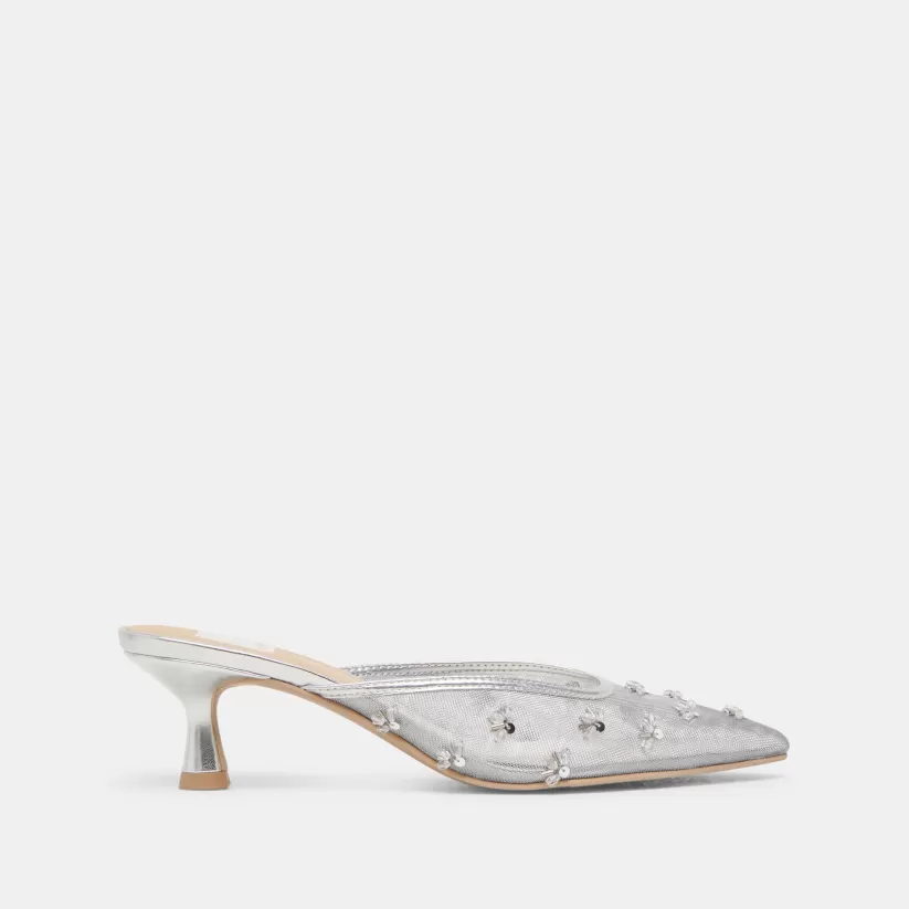 Make It Metallic | Heels | Dolce Vita CLARA HEELS SILVER MESH SILVERMESH