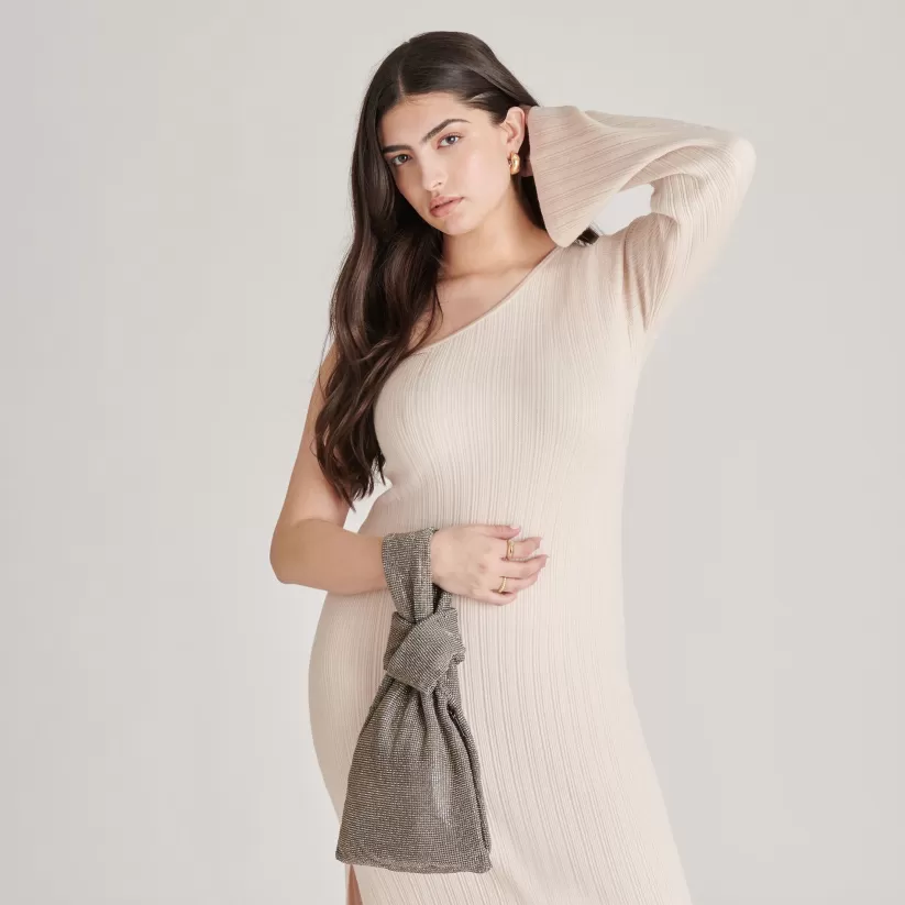 Make It Metallic | Dolce Vita CLARRA HANDBAG SILVER MESH SILVERMESH