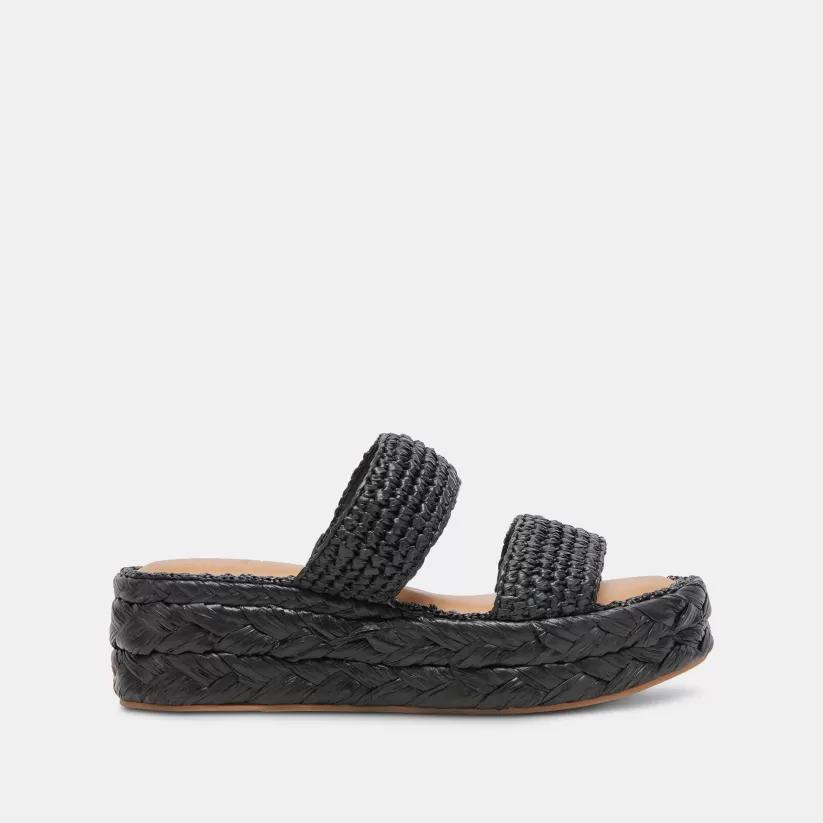 Sandals | Dolce Vita CORLA SANDALS ONYX RAFFIA ONYXRAFFIA
