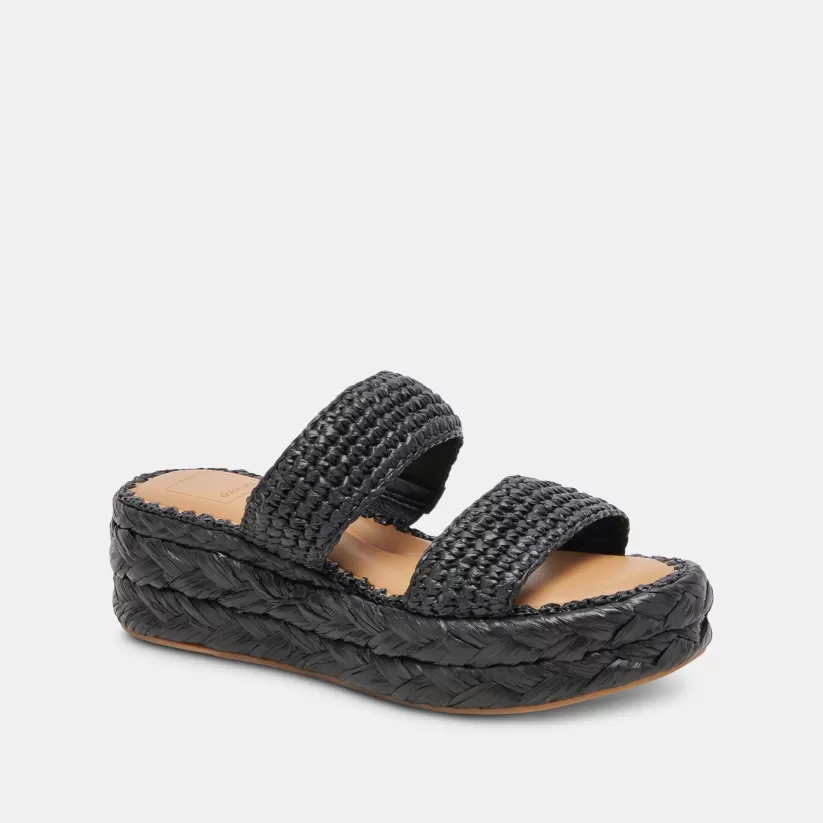 Sandals | Dolce Vita CORLA SANDALS ONYX RAFFIA ONYXRAFFIA