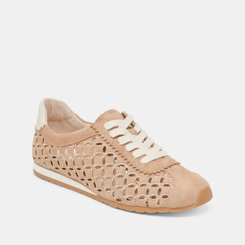 Sneakers | Dolce Vita DANIE EYELET PERF SNEAKERS CAMEL SUEDE CAMELSUEDE
