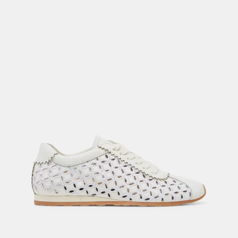 Sneakers | Dolce Vita DANIE EYELET PERF SNEAKERS TRUE WHITE LEATHER TRUEWHITELEATHER