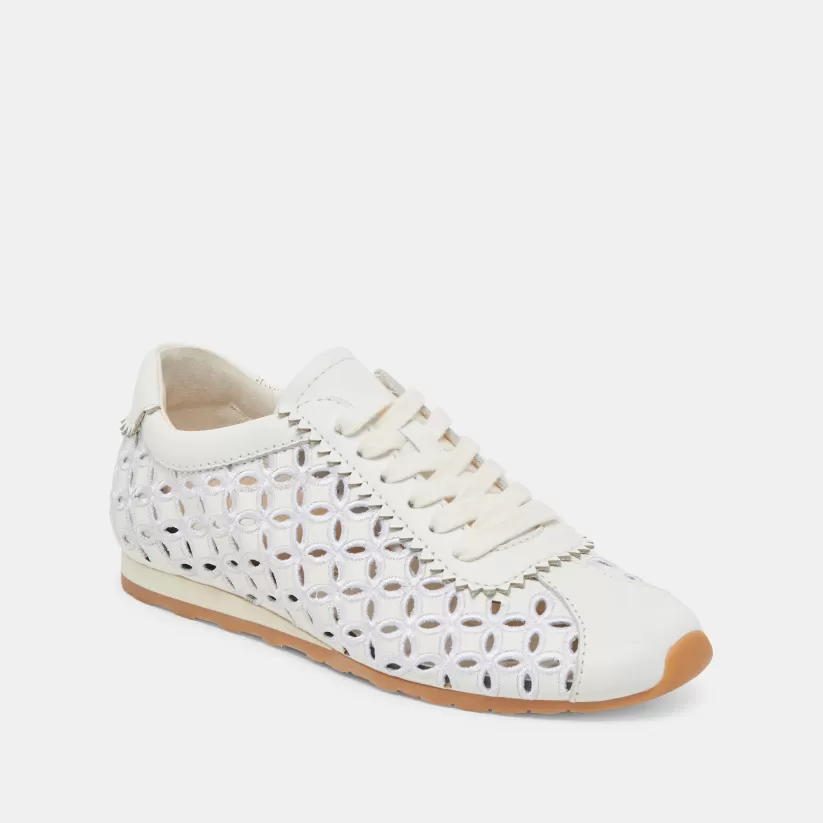 Sneakers | Dolce Vita DANIE EYELET PERF SNEAKERS TRUE WHITE LEATHER TRUEWHITELEATHER