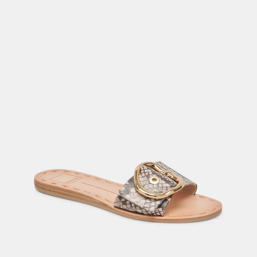 Sandals | Dolce Vita DANNA SANDALS BLACK WHITE EMBOSSED SNAKE BLACKWHITEEMBOSSEDSNAKE