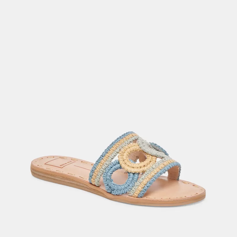 Sandals | Dolce Vita DANY SANDALS BLUE MULTI RAFFIA BLUEMULTIRAFFIA