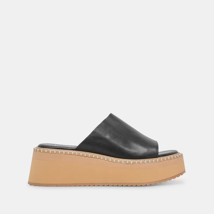 Sandals | Dolce Vita DARCEL SANDALS BLACK LEATHER BLACKLEATHER