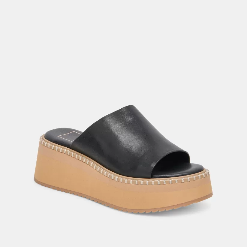 Sandals | Dolce Vita DARCEL SANDALS BLACK LEATHER BLACKLEATHER