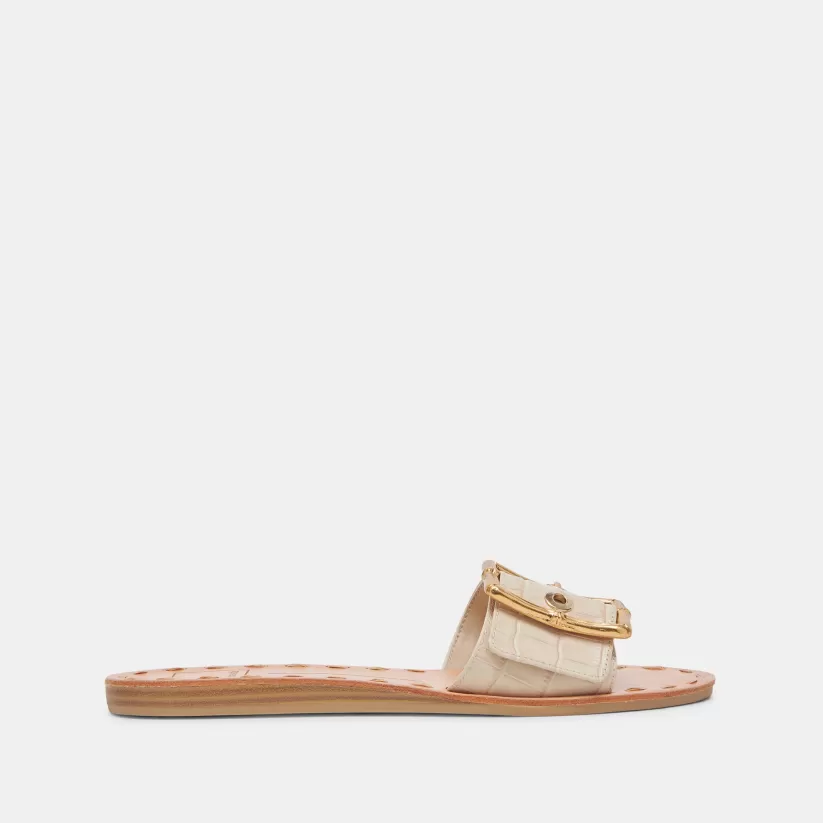 Sandals | Dolce Vita DASA SANDALS BONE EMBOSSED LEATHER BONEEMBOSSEDLEATHER