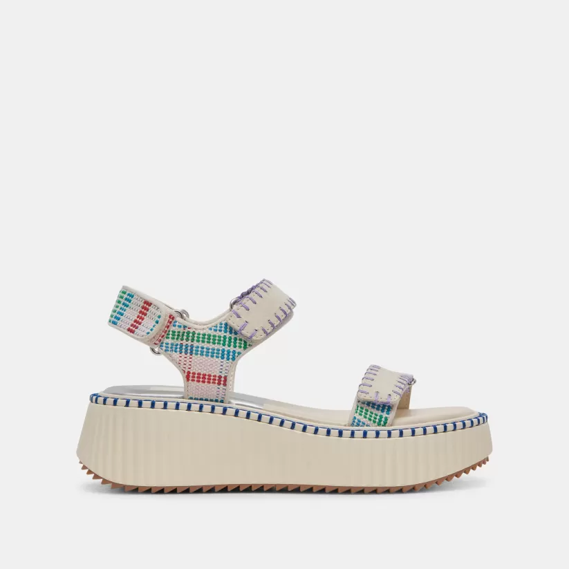 Sandals | Dolce Vita DEBRA SANDALS IVORY MULTI NUBUCK IVORYMULTINUBUCK