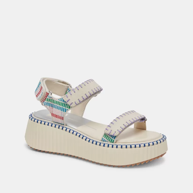 Sandals | Dolce Vita DEBRA SANDALS IVORY MULTI NUBUCK IVORYMULTINUBUCK