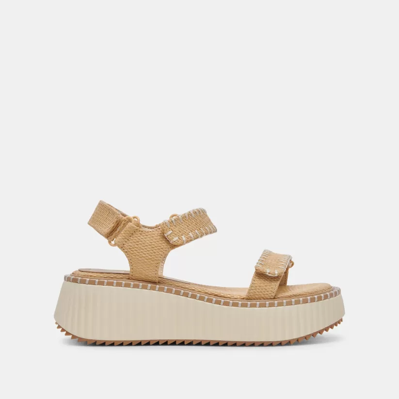 Sandals | Dolce Vita DEBRA SANDALS LT NATURAL RAFFIA LTNATURALRAFFIA