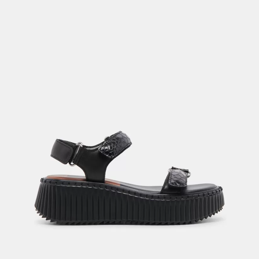 Sandals | Dolce Vita DEBRA SANDALS MIDNIGHT EMBOSSED LEATHER MIDNIGHTEMBOSSEDLEATHER