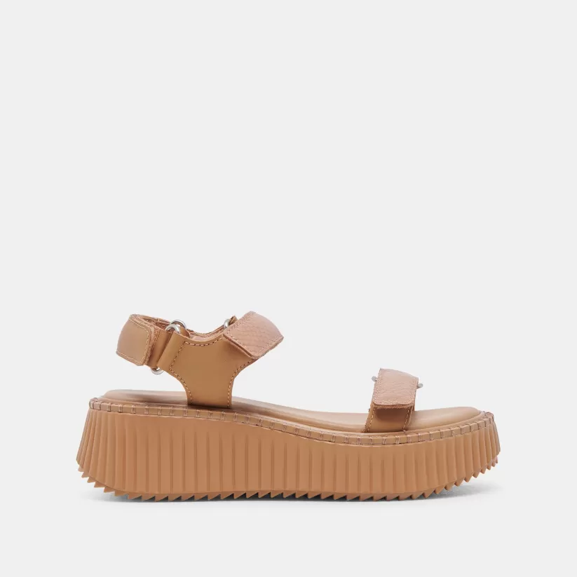 Sandals | Dolce Vita DEBRA SANDALS TOFFEE EMBOSSED LEATHER TOFFEEEMBOSSEDLEATHER