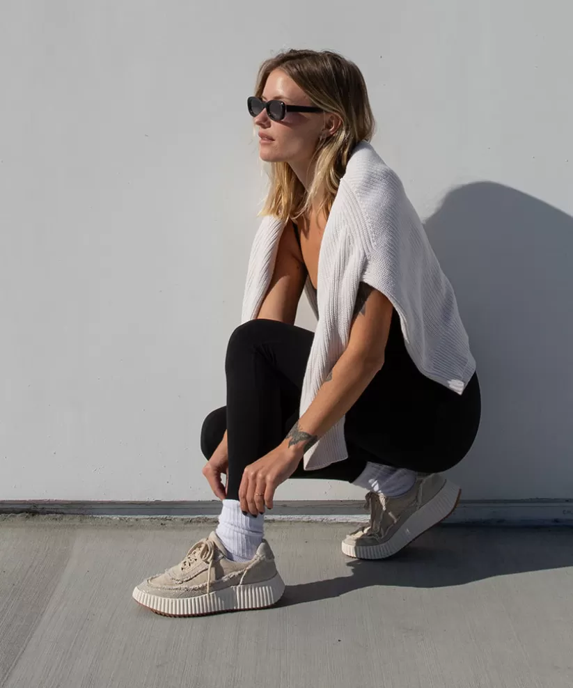 Sneakers | Dolce Vita DOLEN FRAY SNEAKERS SAND CANVAS SANDCANVAS