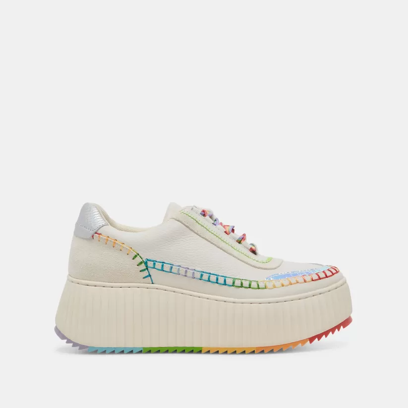 Extended Sizing | Sneakers | Dolce Vita DOLEN PRIDE SNEAKERS WHITE MULTI LEATHER WHITEMULTILEATHER