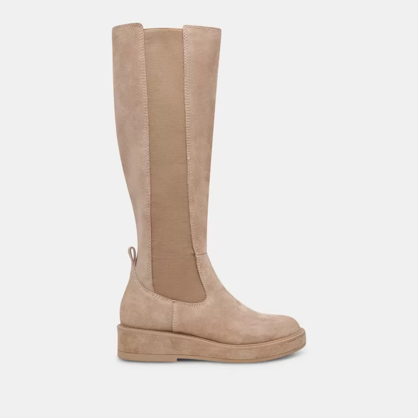 Tall Boots | Dolce Vita EAMON H2O BOOTS ALMOND SUEDE ALMONDSUEDE