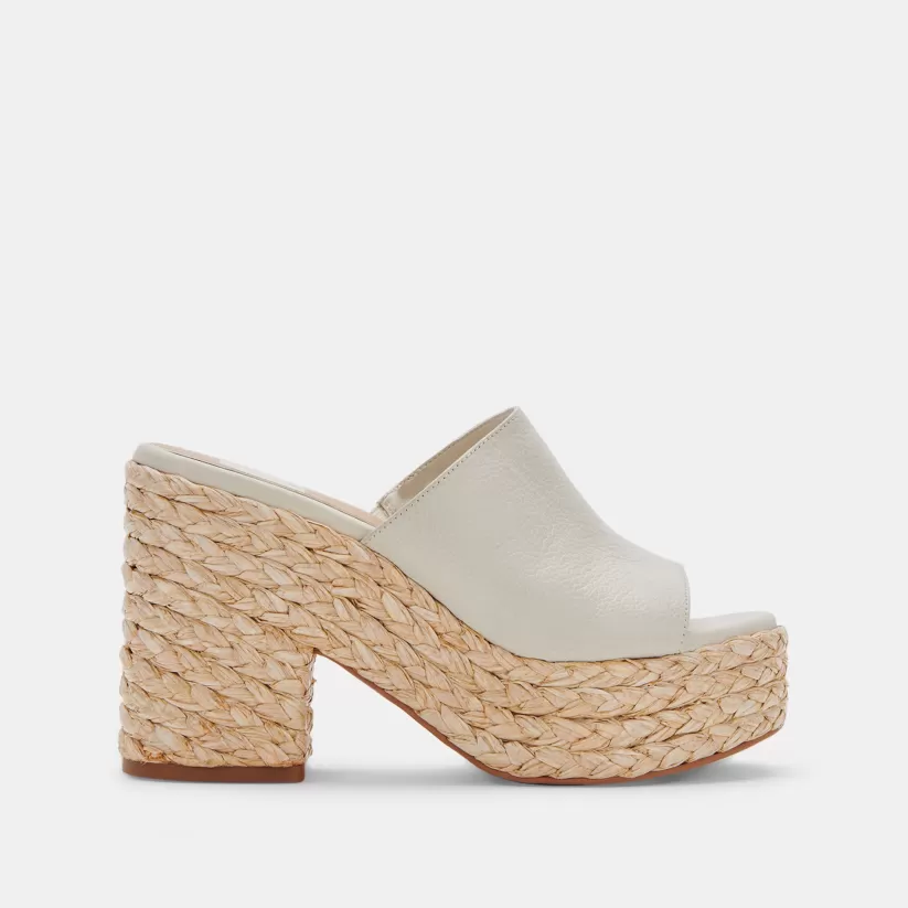 Wedges | Mules & Clogs | Dolce Vita ELORA HEELS IVORY LEATHER IVORYLEATHER