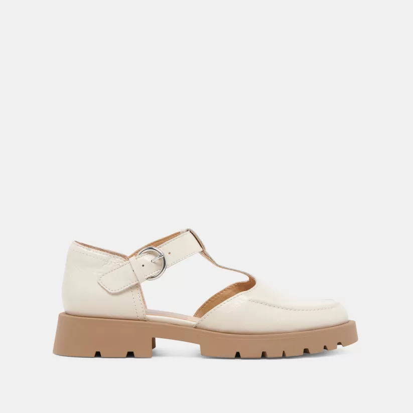 Mary Janes | Flats & Loafers | Dolce Vita EMILIO FLATS CREAM CRINKLE PATENT LEATHER CREAMCRINKLEPATENTLEATHER