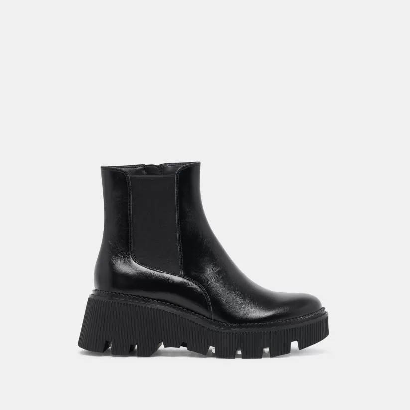 Wide Widths | Dolce Vita EMMET H2O WIDE BOOTS MIDNIGHT CRINKLE PATENT MIDNIGHTCRINKLEPATENT
