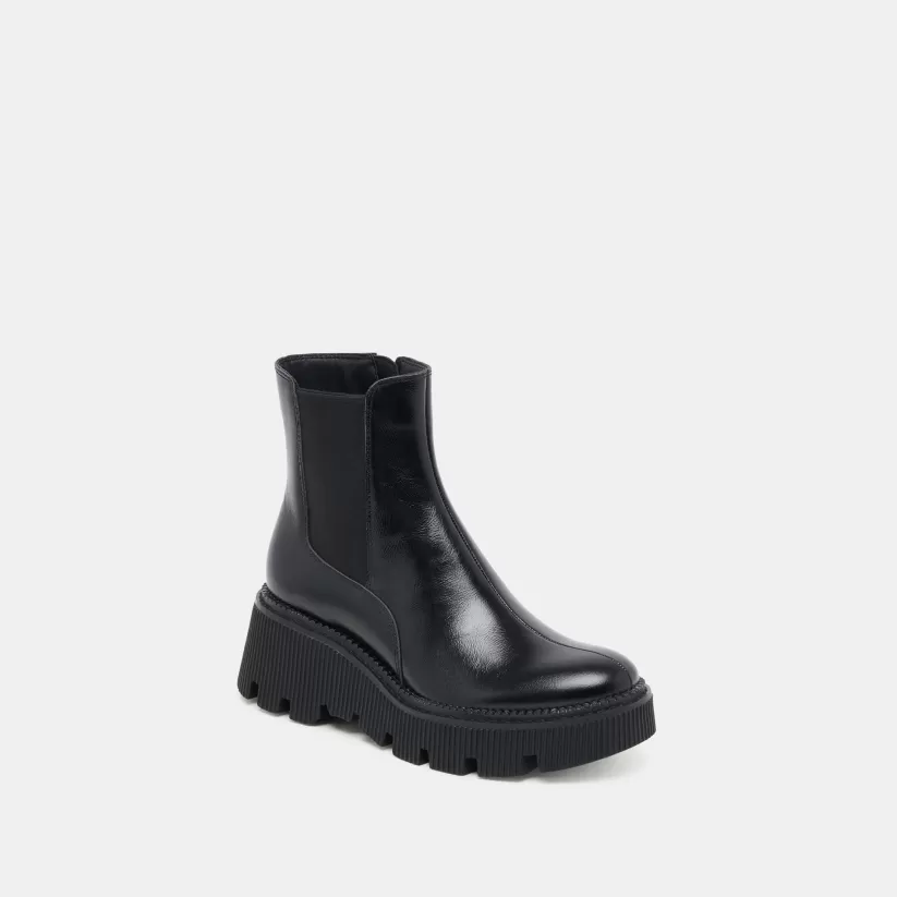 Wide Widths | Dolce Vita EMMET H2O WIDE BOOTS MIDNIGHT CRINKLE PATENT MIDNIGHTCRINKLEPATENT