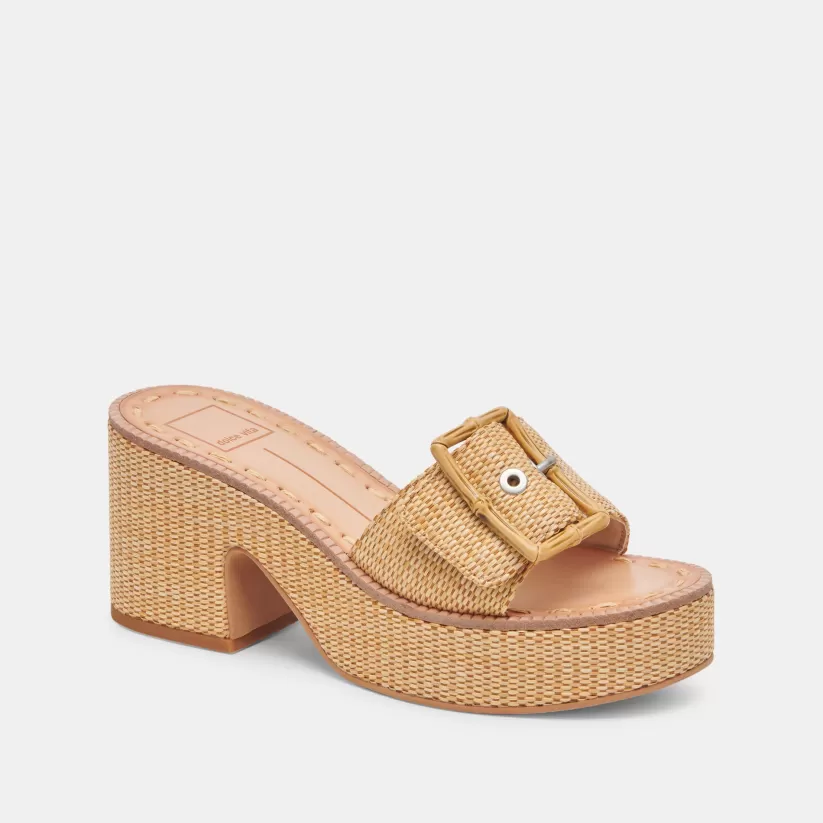 Sandals | Heels | Dolce Vita ERA HEELS WARM NATURAL RAFFIA WARMNATURALRAFFIA