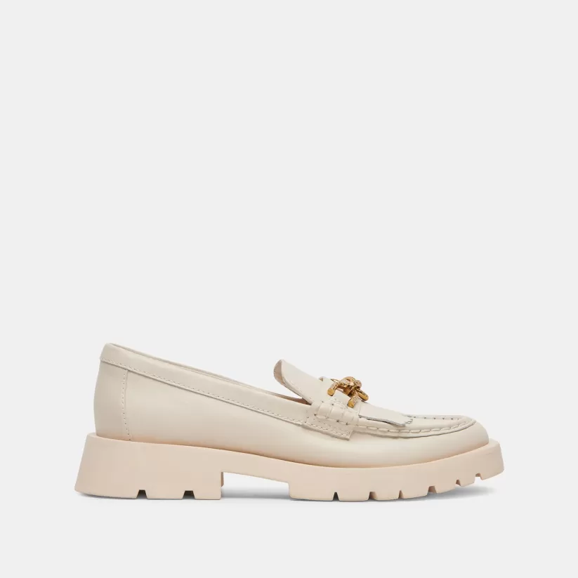 Wide Widths | Flats & Loafers | Dolce Vita ERNA WIDE FLATS IVORY LEATHER IVORYLEATHER