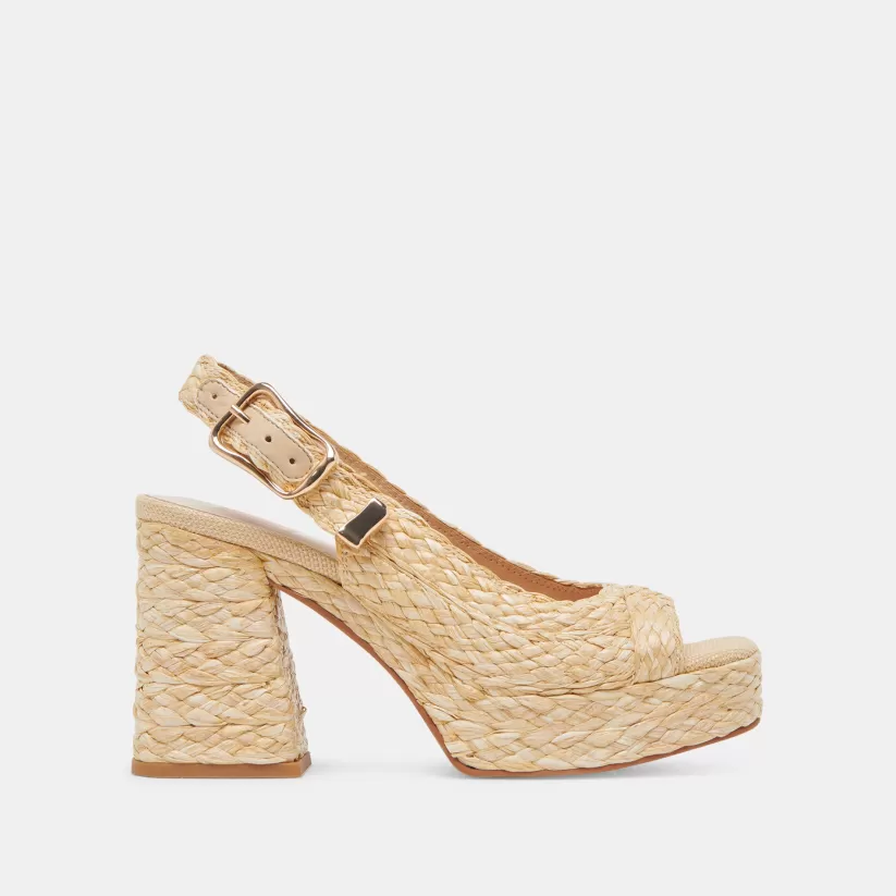 Heels | Dolce Vita FLORES HEELS NATURAL RAFFIA NATURALRAFFIA