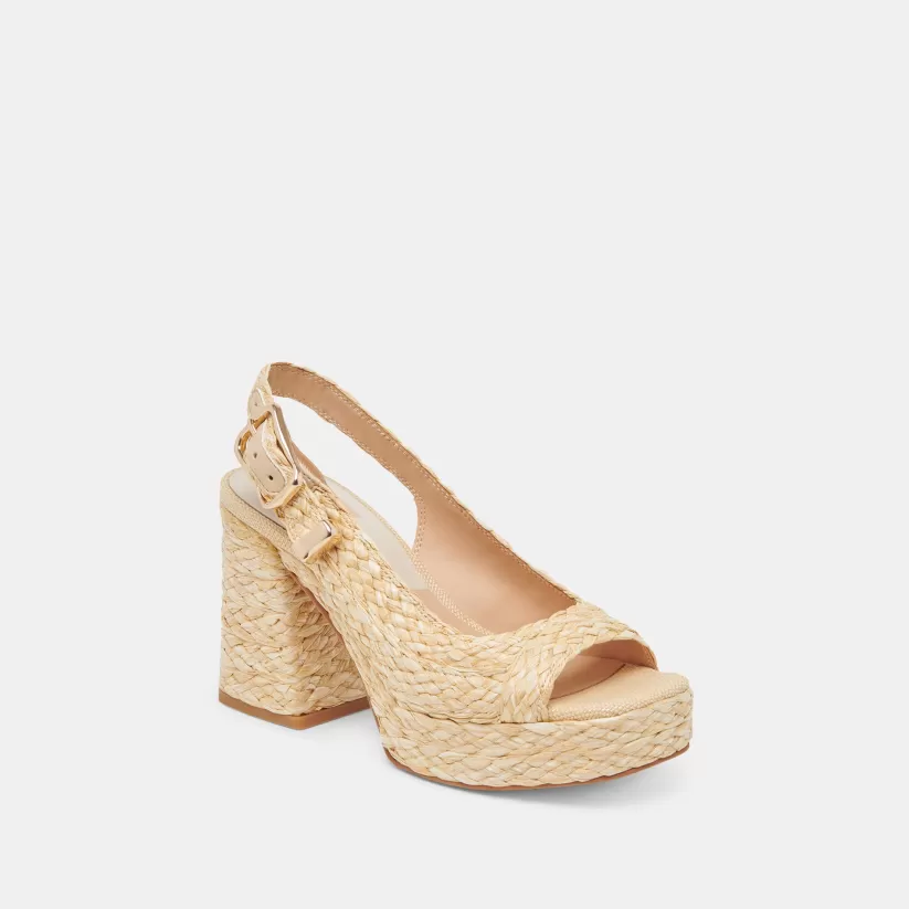 Heels | Dolce Vita FLORES HEELS NATURAL RAFFIA NATURALRAFFIA