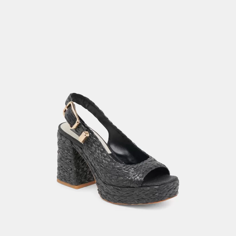 Heels | Dolce Vita FLORES HEELS ONYX RAFFIA ONYXRAFFIA
