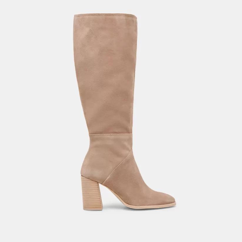 Wide Calf | Dolce Vita FYNN WIDE CALF BOOTS TRUFFLE SUEDE TRUFFLESUEDE