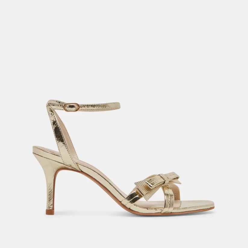 Make It Metallic | Heels | Dolce Vita GALOR HEELS GOLD DISTRESSED LEATHER GOLDDISTRESSEDLEATHER