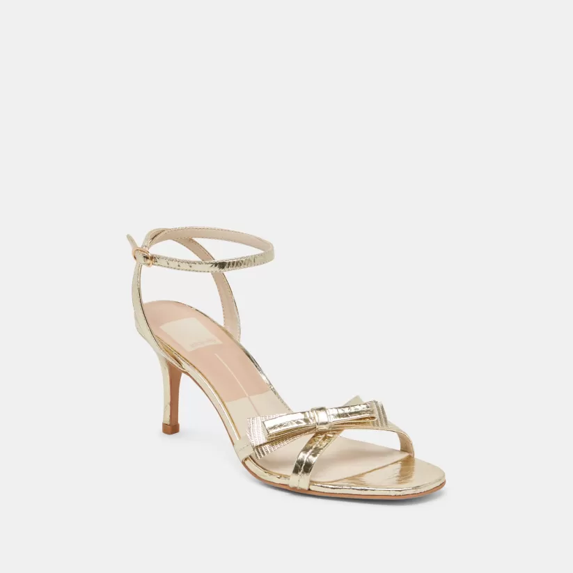 Make It Metallic | Heels | Dolce Vita GALOR HEELS GOLD DISTRESSED LEATHER GOLDDISTRESSEDLEATHER