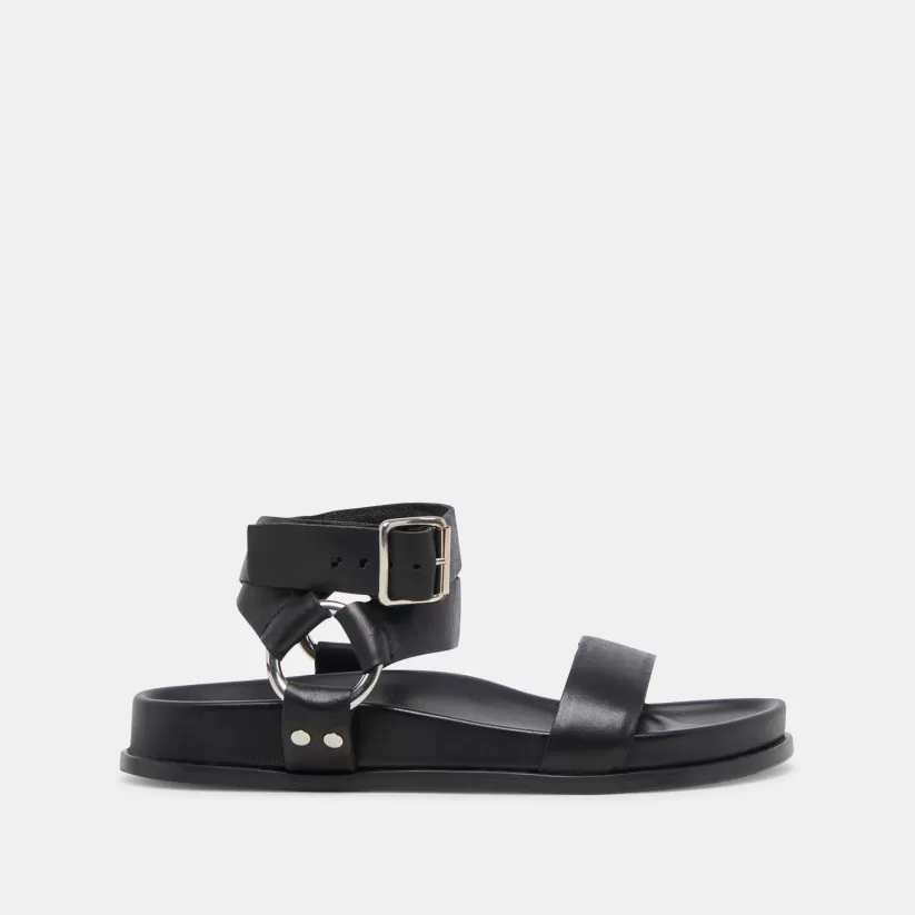 Sandals | Dolce Vita GILDA SANDALS BLACK LEATHER BLACKLEATHER