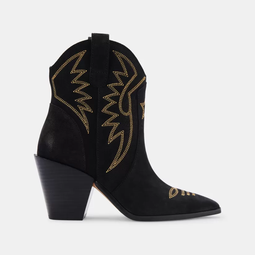 Western Inspired | Dolce Vita GINNI BOOTIES BLACK NUBUCK BLACKNUBUCK