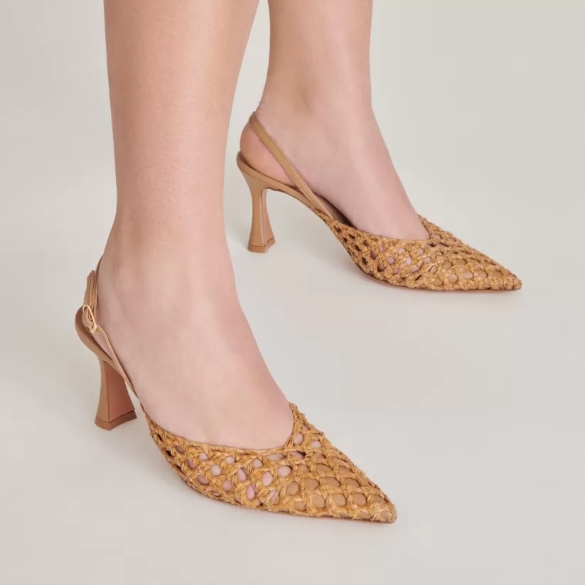 Sandals | Heels | Dolce Vita GLORIA HEELS NATURAL WOVEN NATURALWOVEN