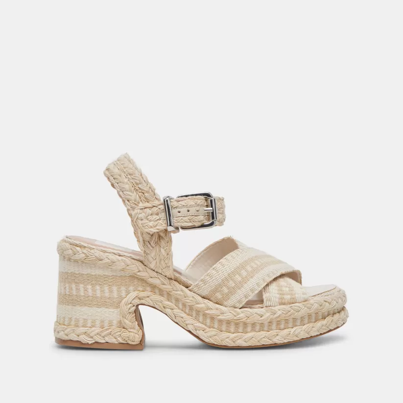 Wedges | Sandals | Dolce Vita GRAYCE HEELS NATURAL MULTI WOVEN NATURALMULTIWOVEN