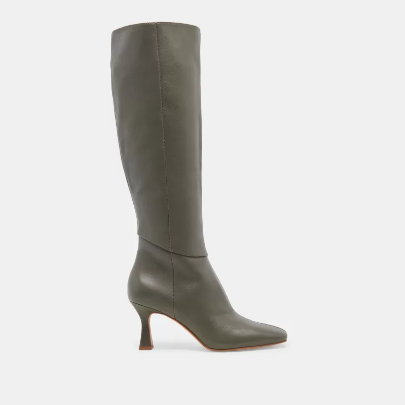 Tall Boots | Boots & Booties | Dolce Vita GYRA BOOTS DARK OLIVE LEATHER DARKOLIVELEATHER