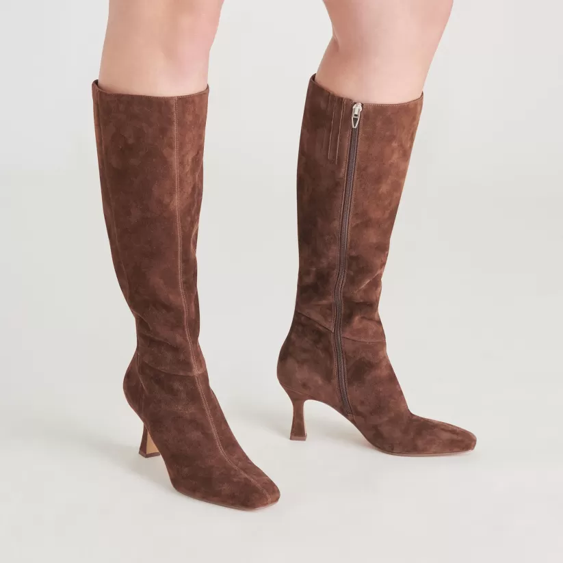 Tall Boots | Boots & Booties | Dolce Vita GYRA BOOTS DK BROWN SUEDE DKBROWNSUEDE