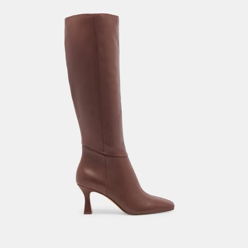 Tall Boots | Extra Wide Calf | Dolce Vita GYRA EXTRA WIDE CALF BOOTS CHOCOLATE LEATHER CHOCOLATELEATHER