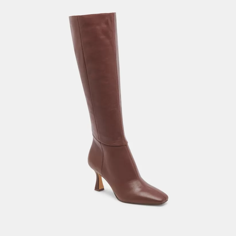 Tall Boots | Extra Wide Calf | Dolce Vita GYRA EXTRA WIDE CALF BOOTS CHOCOLATE LEATHER CHOCOLATELEATHER